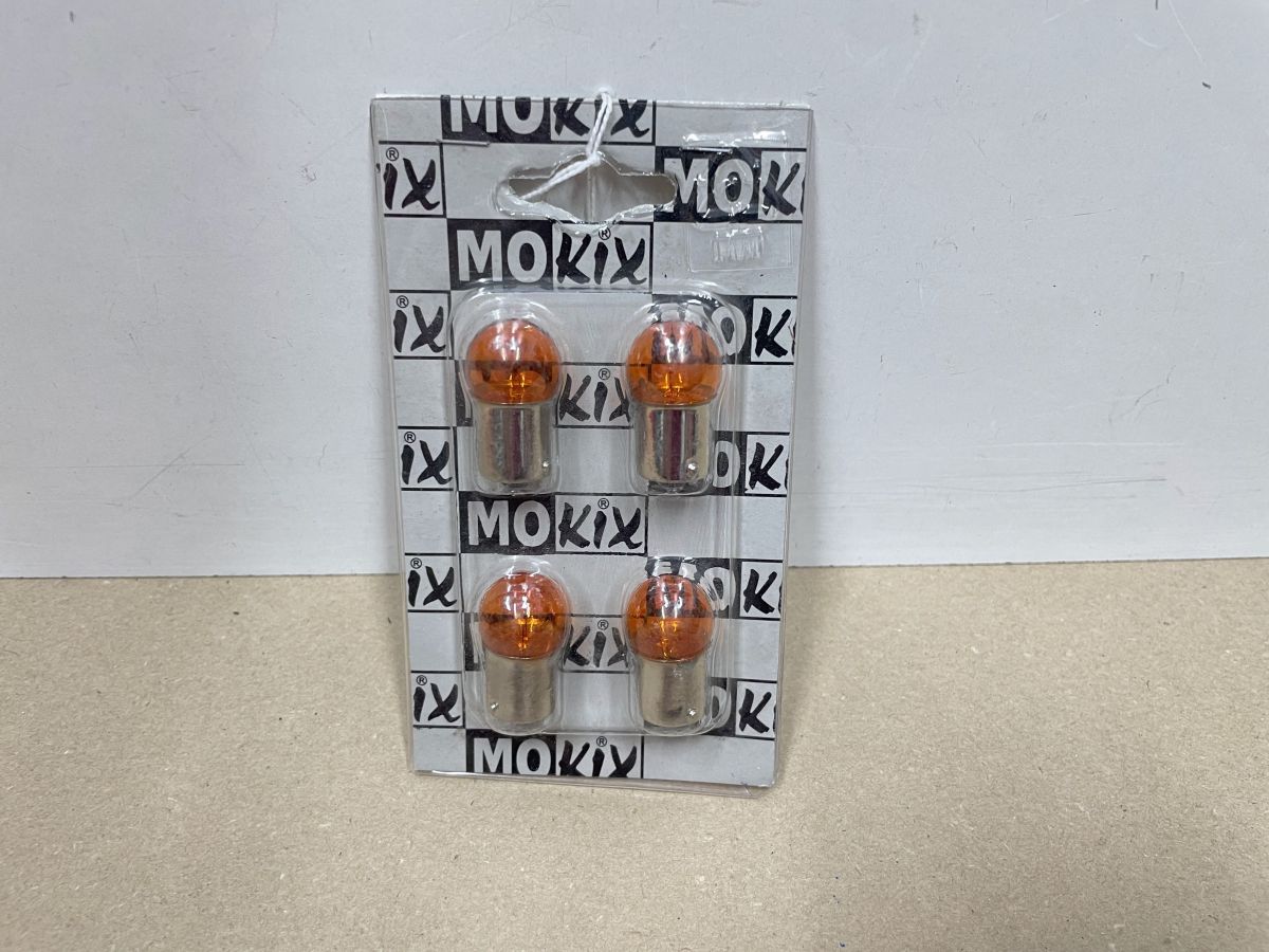 4x Glühbirne Ba15s  ORANGE 12V 10W Roller Blinker Yamaha MBK Piaggio (118-16)