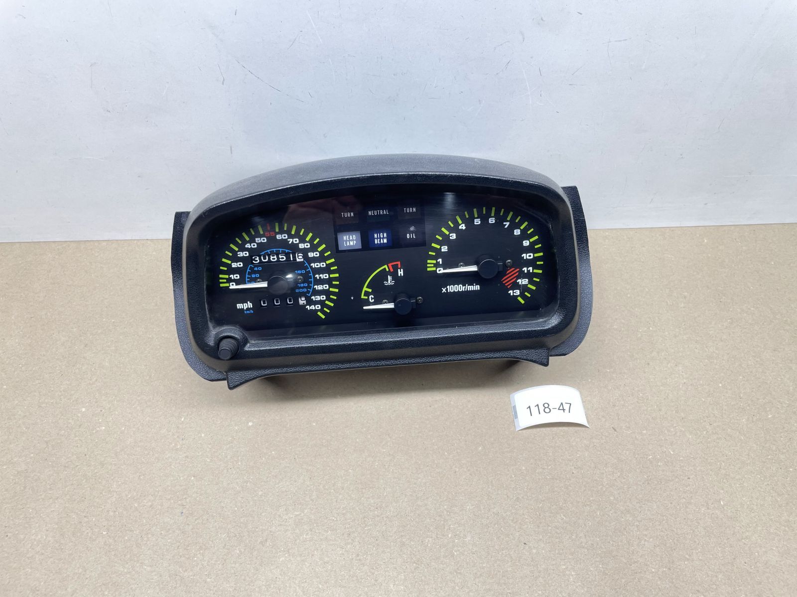 Kawasaki GPZ 500 S EX500A - Tacho Meilen / km/h Verkleidung speedometer (118-25)