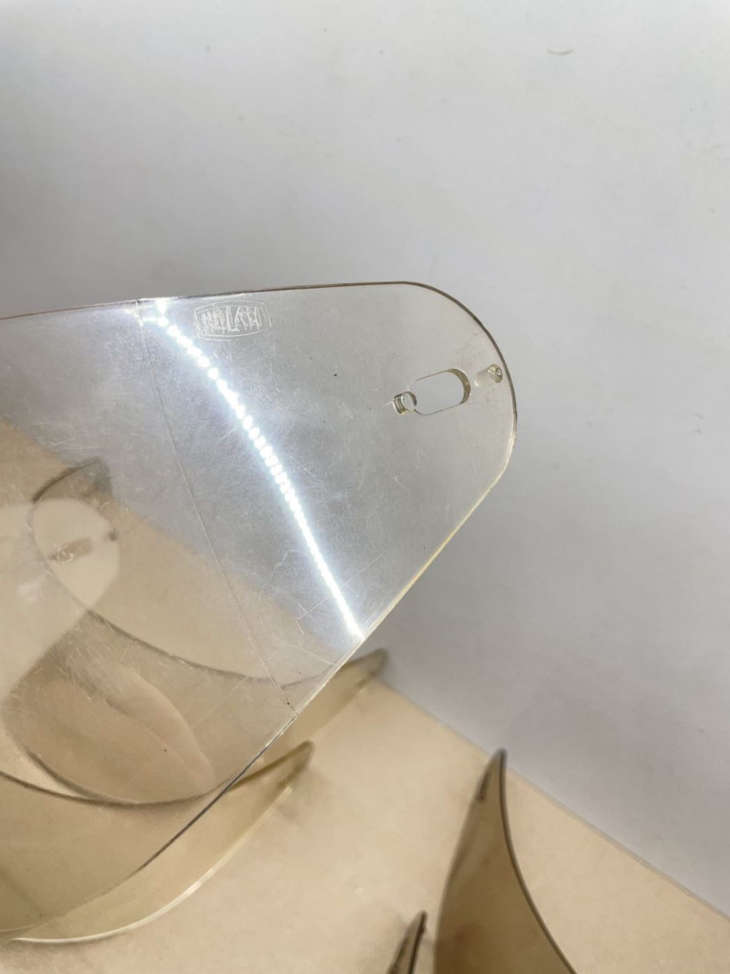 7x Nolan Helmvisier Klar / Getönt Schutzvisier Helm NOS Mofa Moped Roller (106)