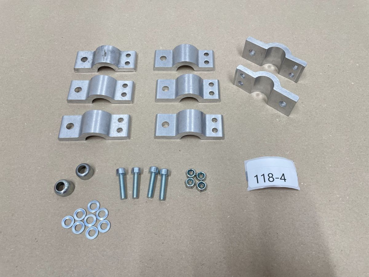 8x Befestigungsschelle ALU NEU - Motorrad ? Kawasaki Yamaha Honda Suzuki (118-16)