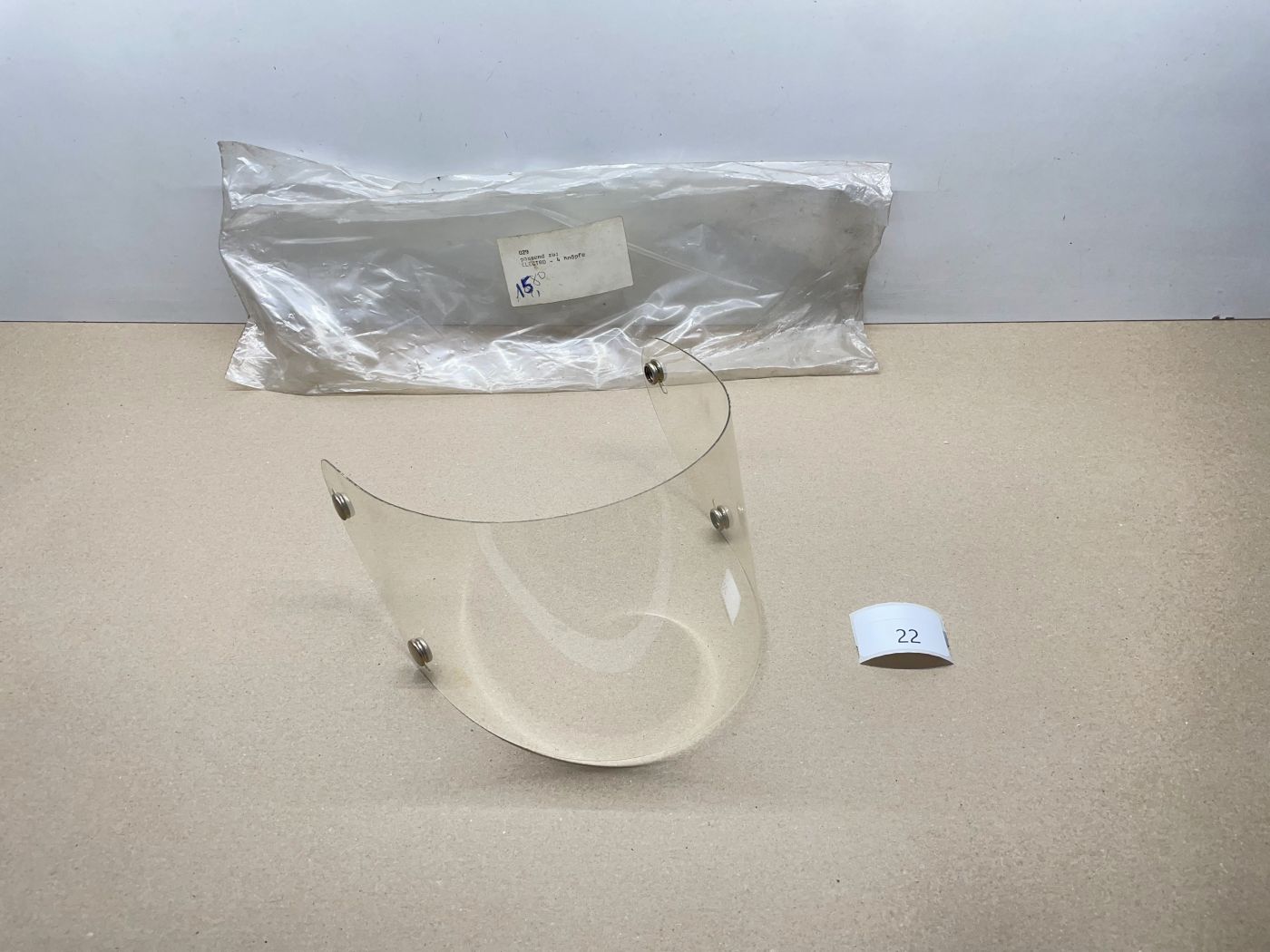ELECTRO Helm Helmvisier 4 Knöpfe Schutzvisier NOS NEU helmet Dekoration (106)