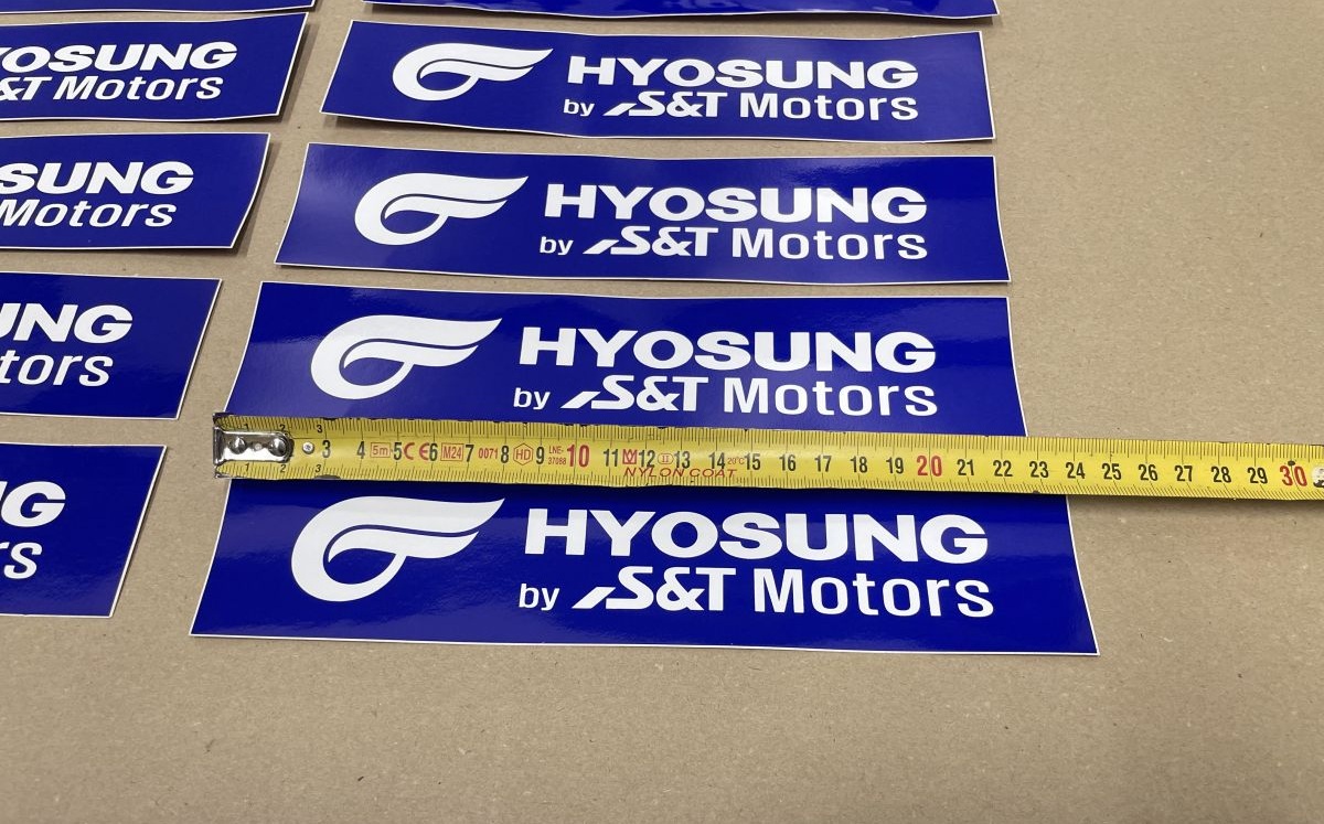14x HYOSUNG Aufkleber Sticker NOS GV250 GV650 GF125 GS125 GA125 NOS (118-8)