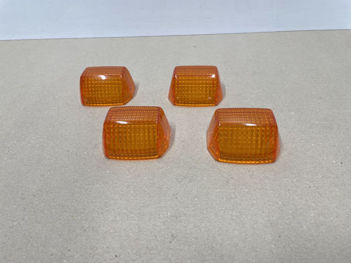 4x Blinker Glas Blinkerkappe - Kawasaki GPX 600 GPZ 750 900 GTR 1000  (118-11)
