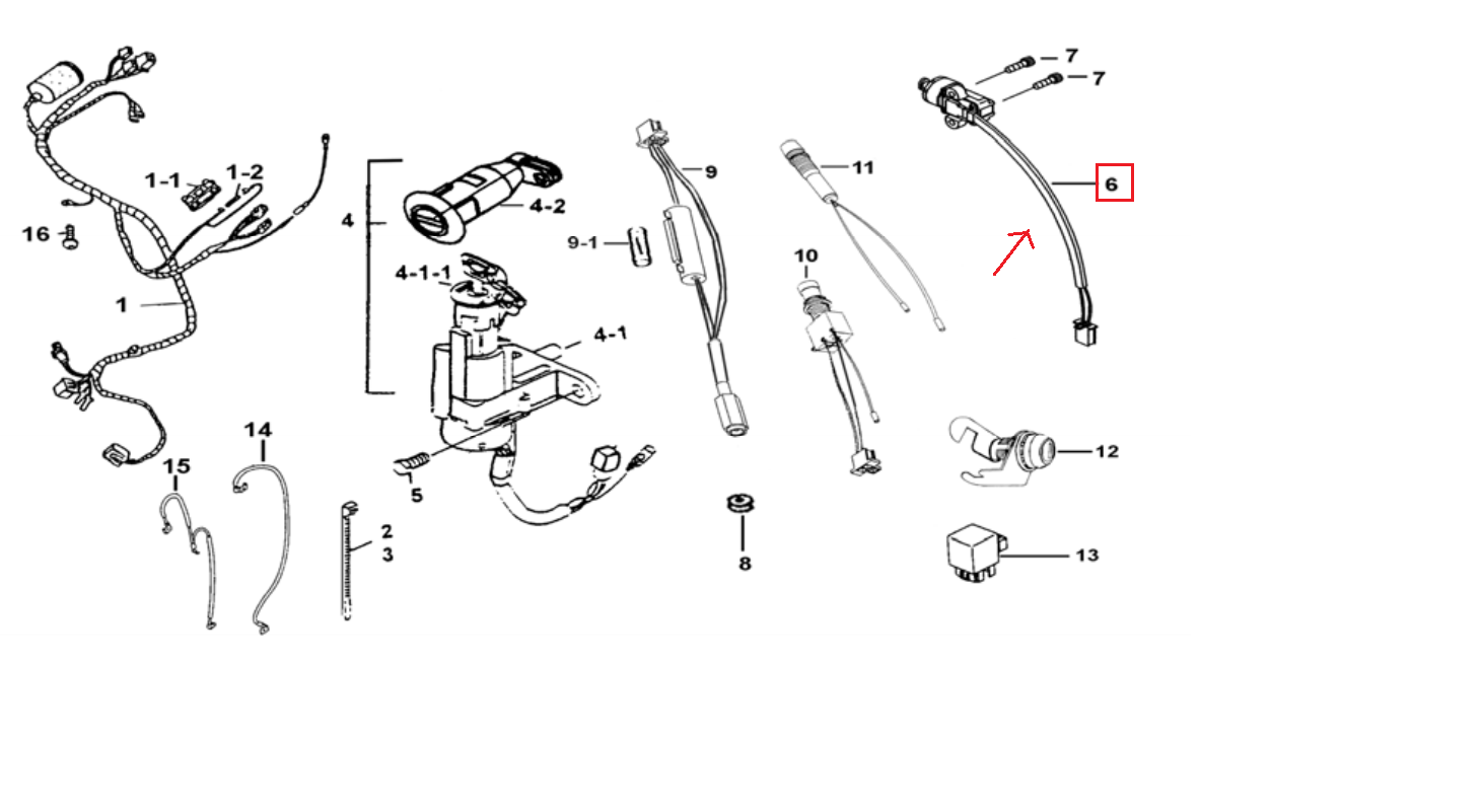 Pegasus SKY Express TGB Delivery Schalter Seitenständer Side Stand (40-24)