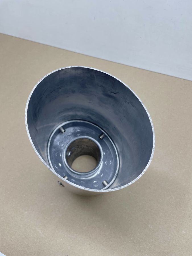 Auspuffblende Endstück Oval 100 x 120mm Motorrad Universal BMW Suzuki Yamaha (118-18)
