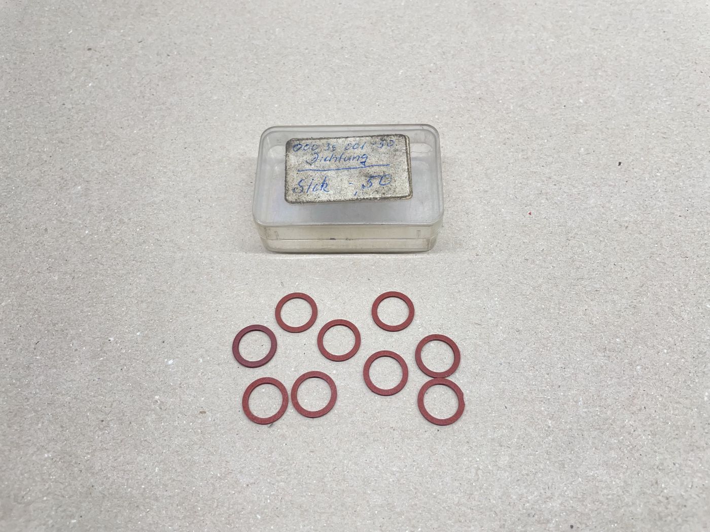9x Dichtring NOS 10x13,5mm  Nr: 000 35 001   ILO MOTOR Mofa Moped MM (39-49R)