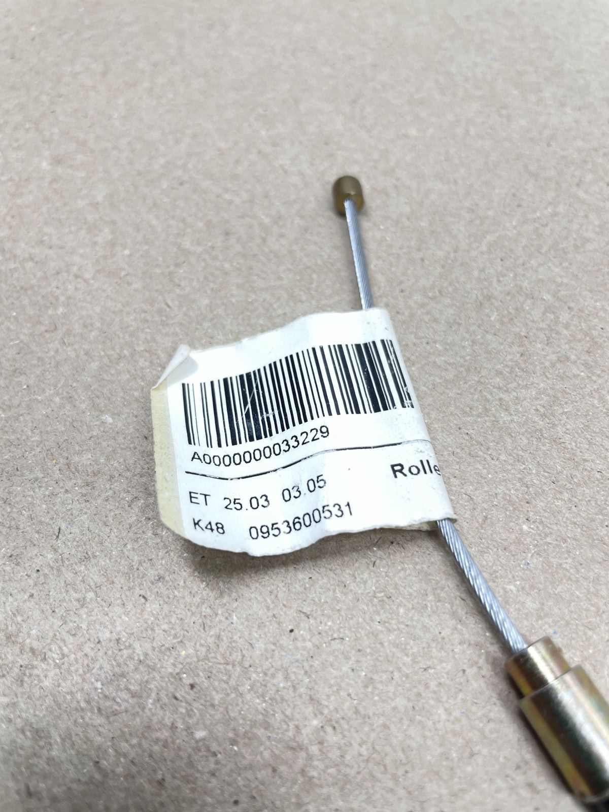 LEM Beetlebug / Cayman / Condor - Bremszug vorne zur Umlenkrolle front brake cable (118-28)