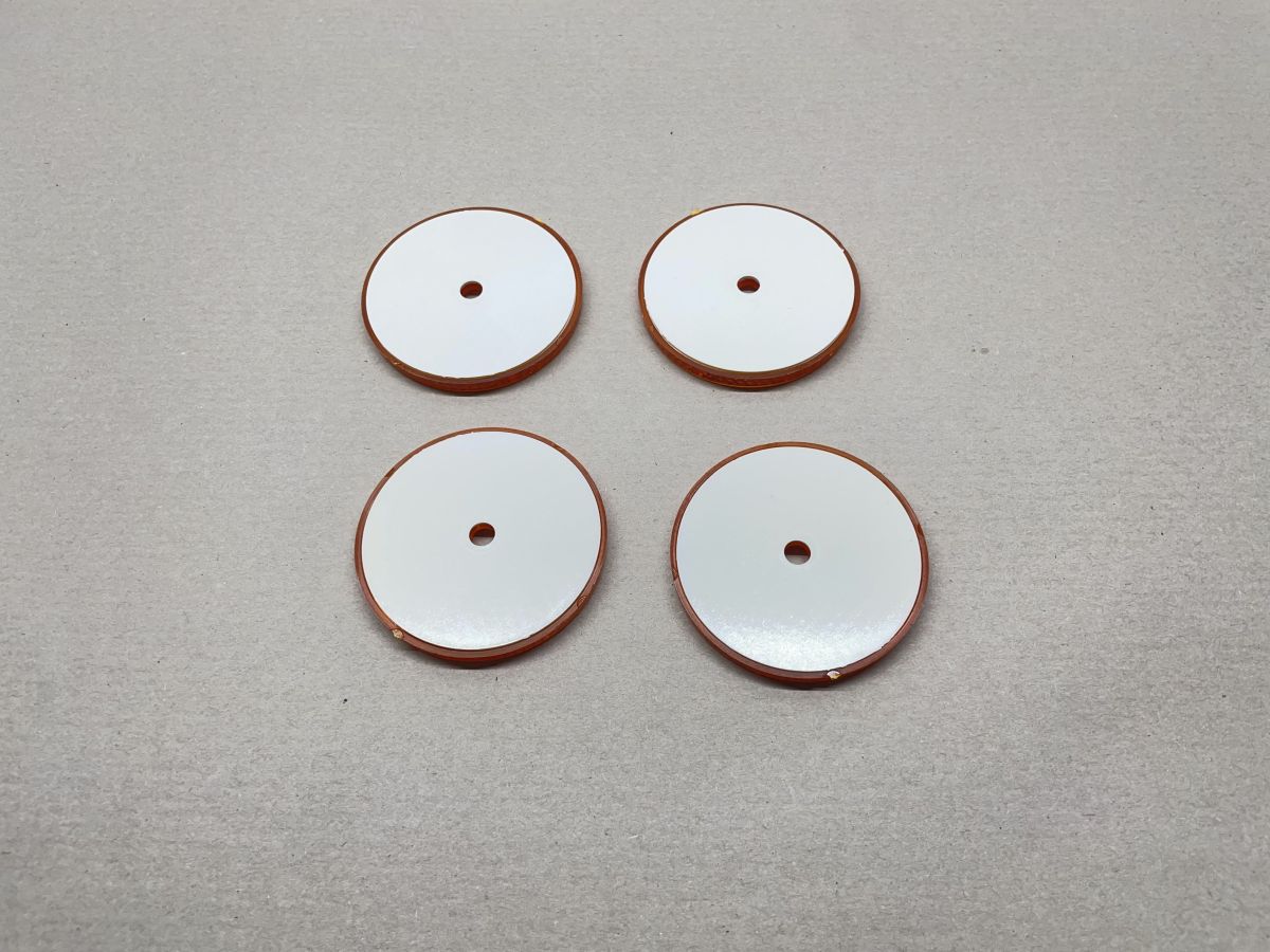 4x BUMM Rückstrahler Rund Ø65 mm Orange Katzenauge selbstklebend (94-290)