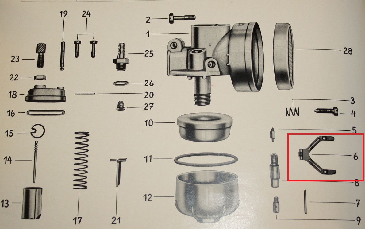 BING Schwimmernadel-Hebel Vergaser Schwimmer 35-220 Victoria Zündapp Kreidler (39-49R)