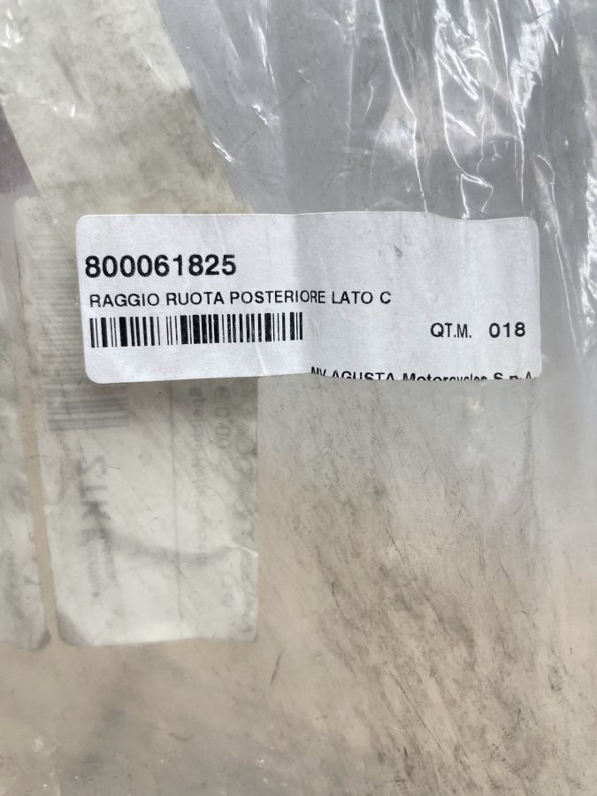 12x Hinterradspeiche 800061825 - Cagiva 750 900 Elefant AC GT NOS (118-19)