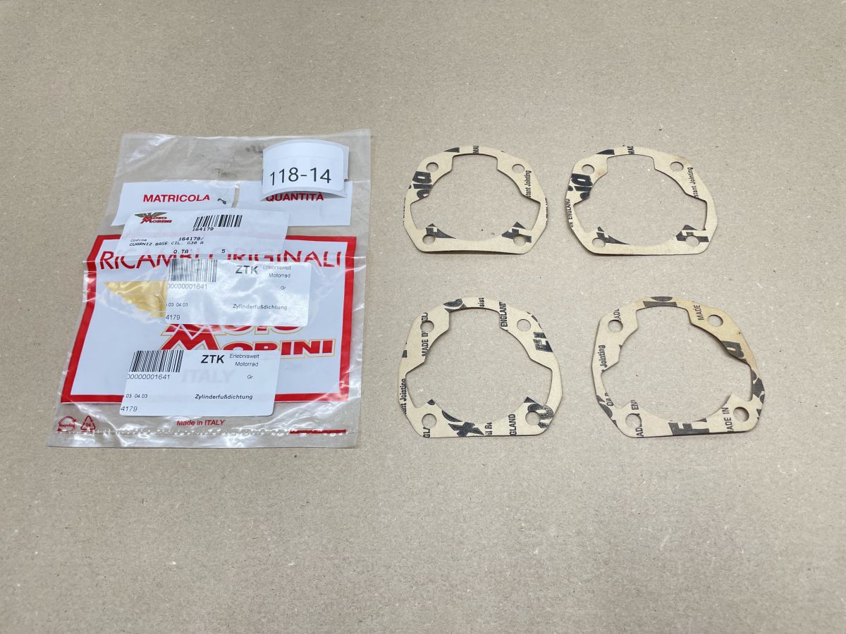 Franco Morini ​G304 Motor - 4x Zylinderfußdichtung LEM LX4 cylinder base gasket (118-20)