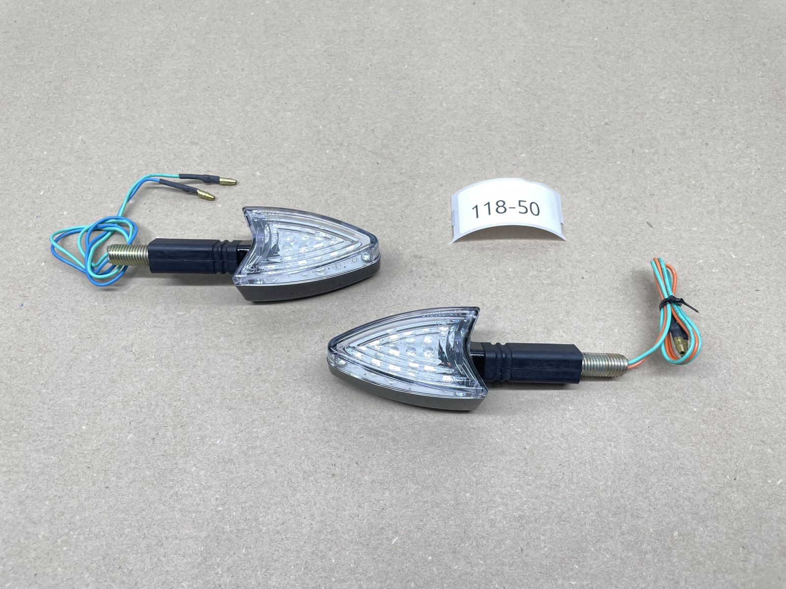 2x LED Blinker E-geprüft 12V - KTM Yamaha Aprilia Motorrad Quad Roller (118-26)