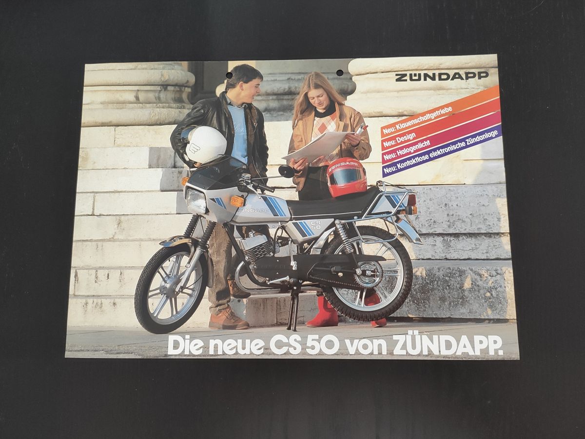 Zündapp CS50 - original Werbeblatt Prospekt Werbung Rarität Sammler ! -- (31)