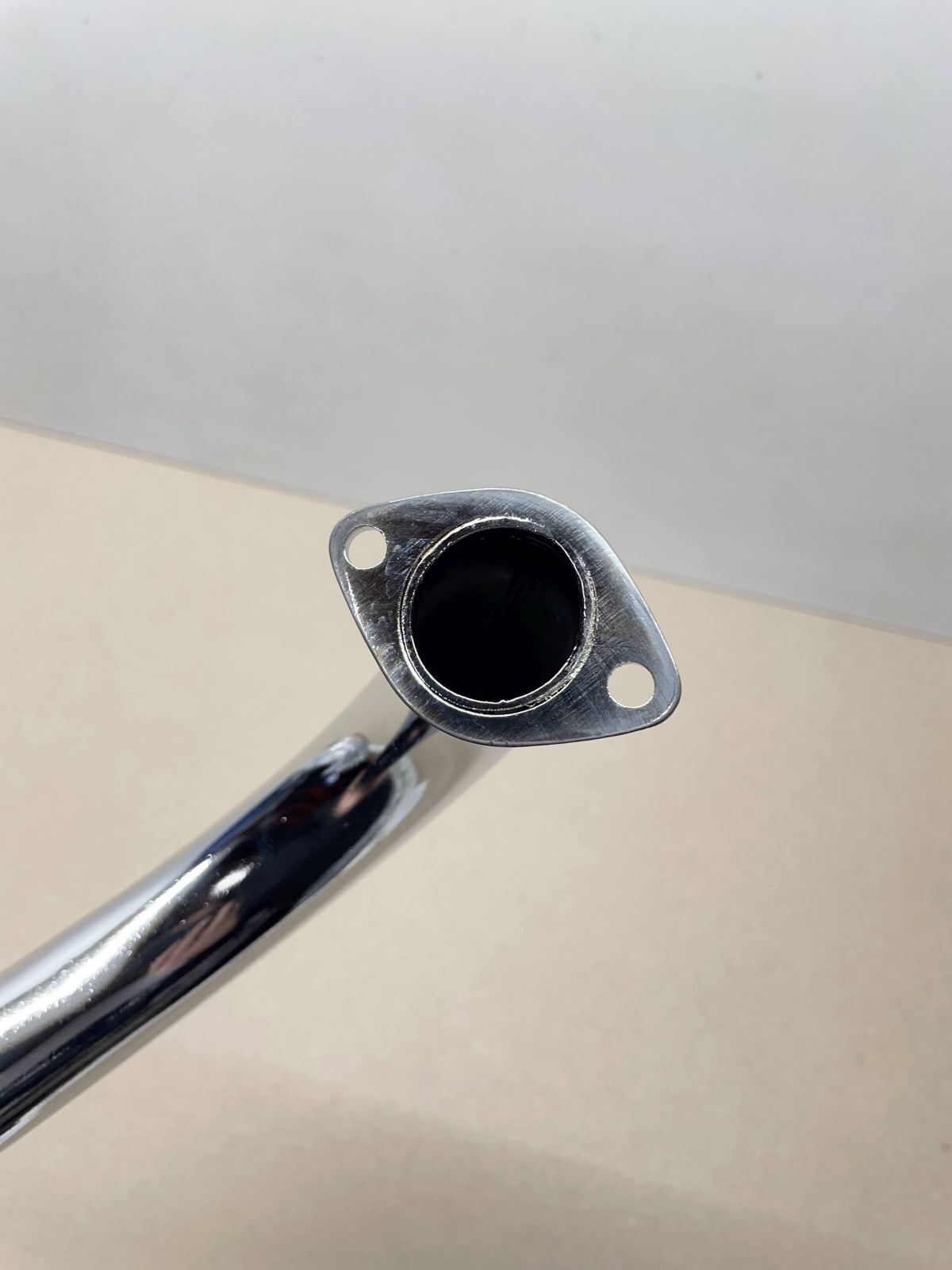 Puch Maxi - Auspuffkrümmer 28mm Chrom exhaust  (94-K13)