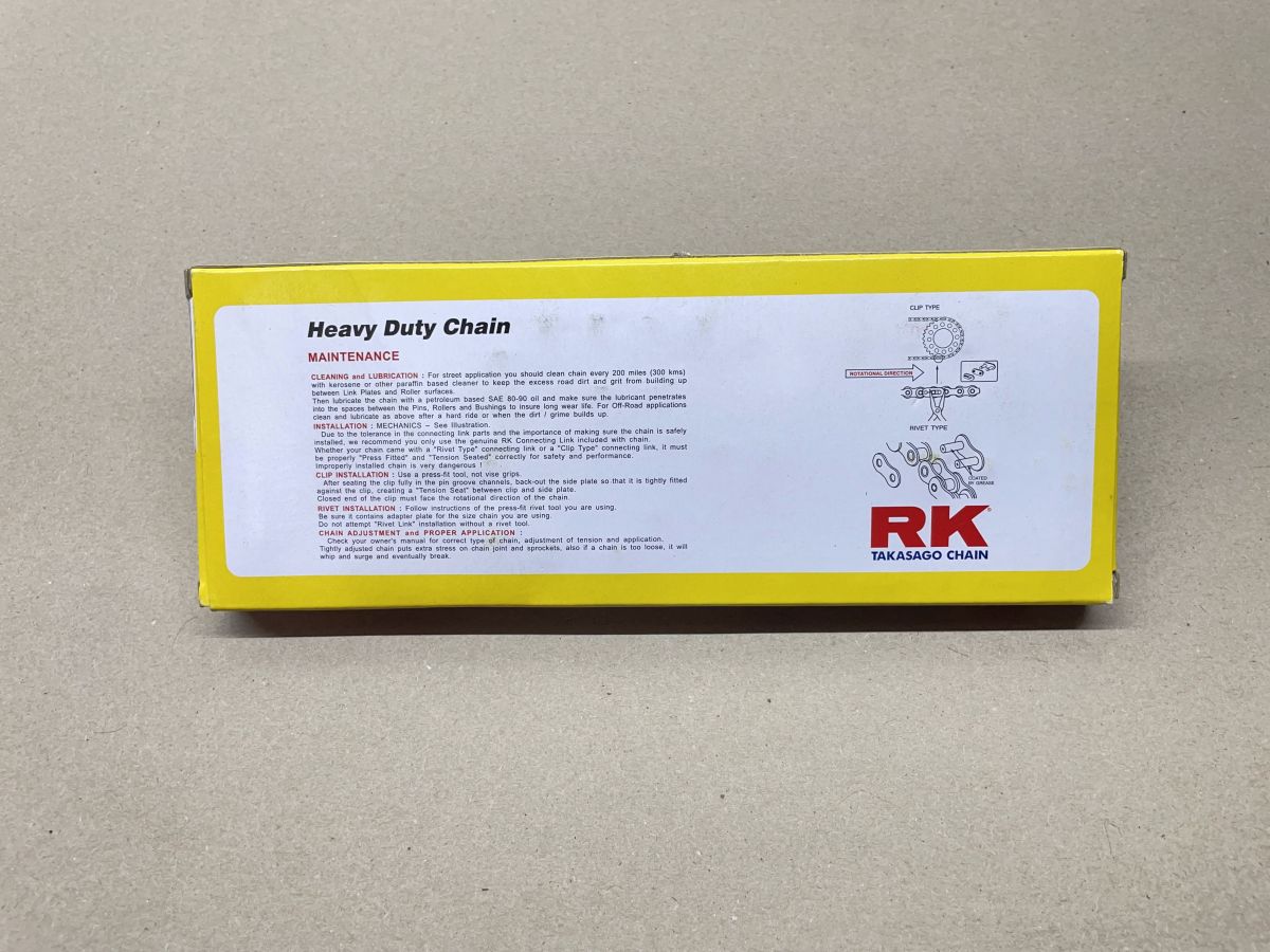 RK Kette 415HSB verstärkt 102 Glieder mit Schloss Motorrad Antriebskette (94-27)