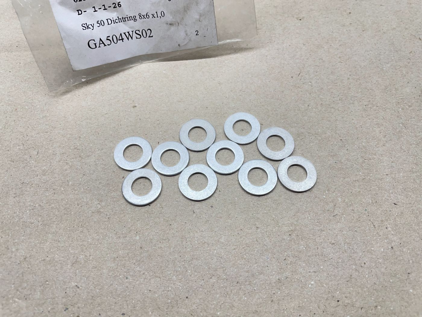 Pegasus R50X SKY 2 Corona - 1x Dichtung 8x6x1 Öleinfüllschraube Motor (39-78R)