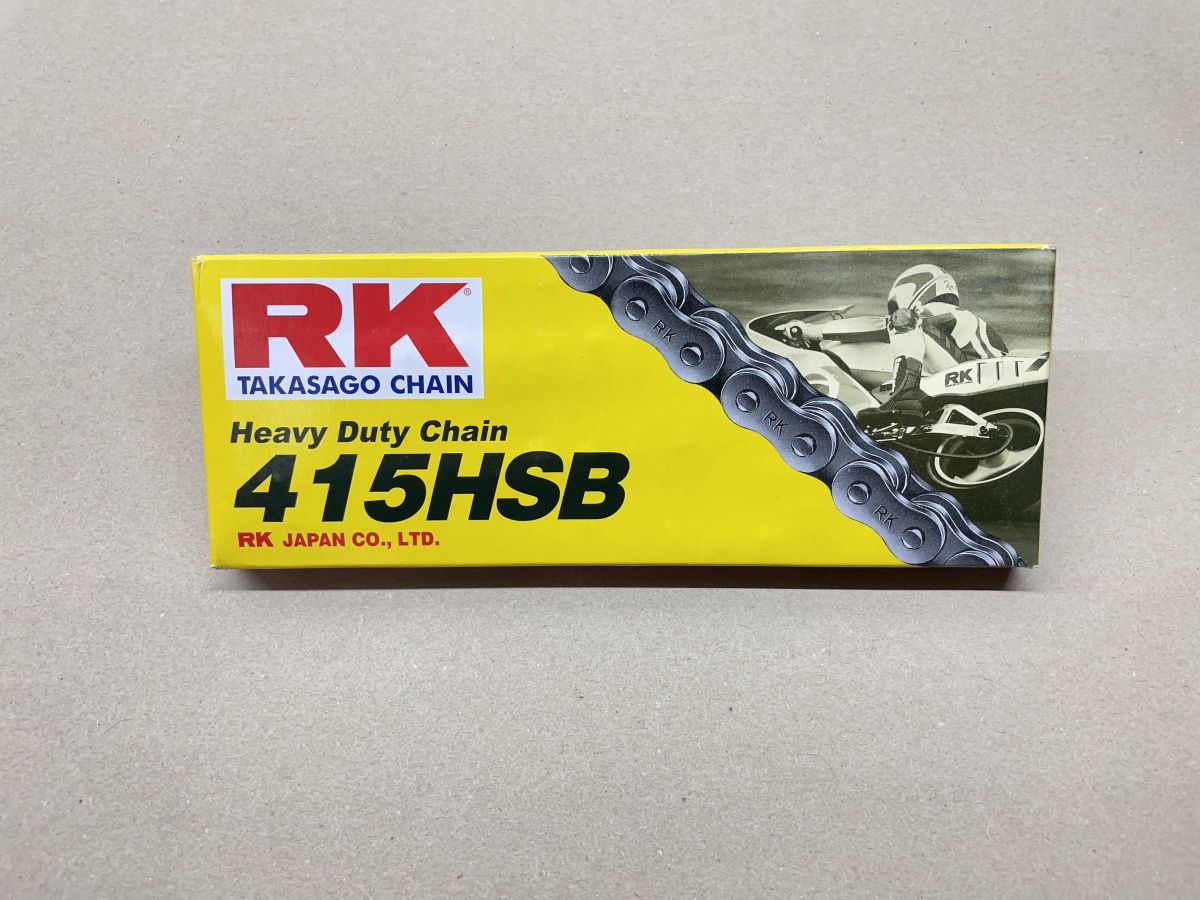 RK Kette 415HSB verstärkt 102 Glieder mit Schloss Motorrad Antriebskette (94-27)