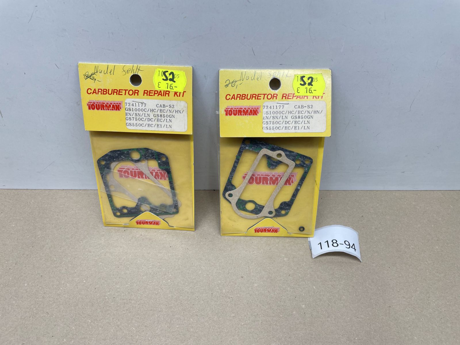 2x Vergaser Dichtung CAB-S2 / Suzuki GS550 GS750 GS750E GS850GN GS1000E (118-23)