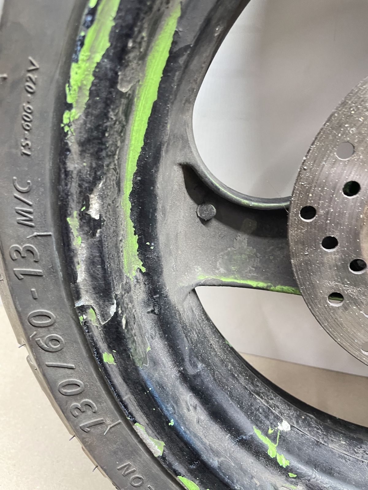 Piaggio NRG 50 - Hinterrad Reifen Felge hinten rear wheel (65-1)