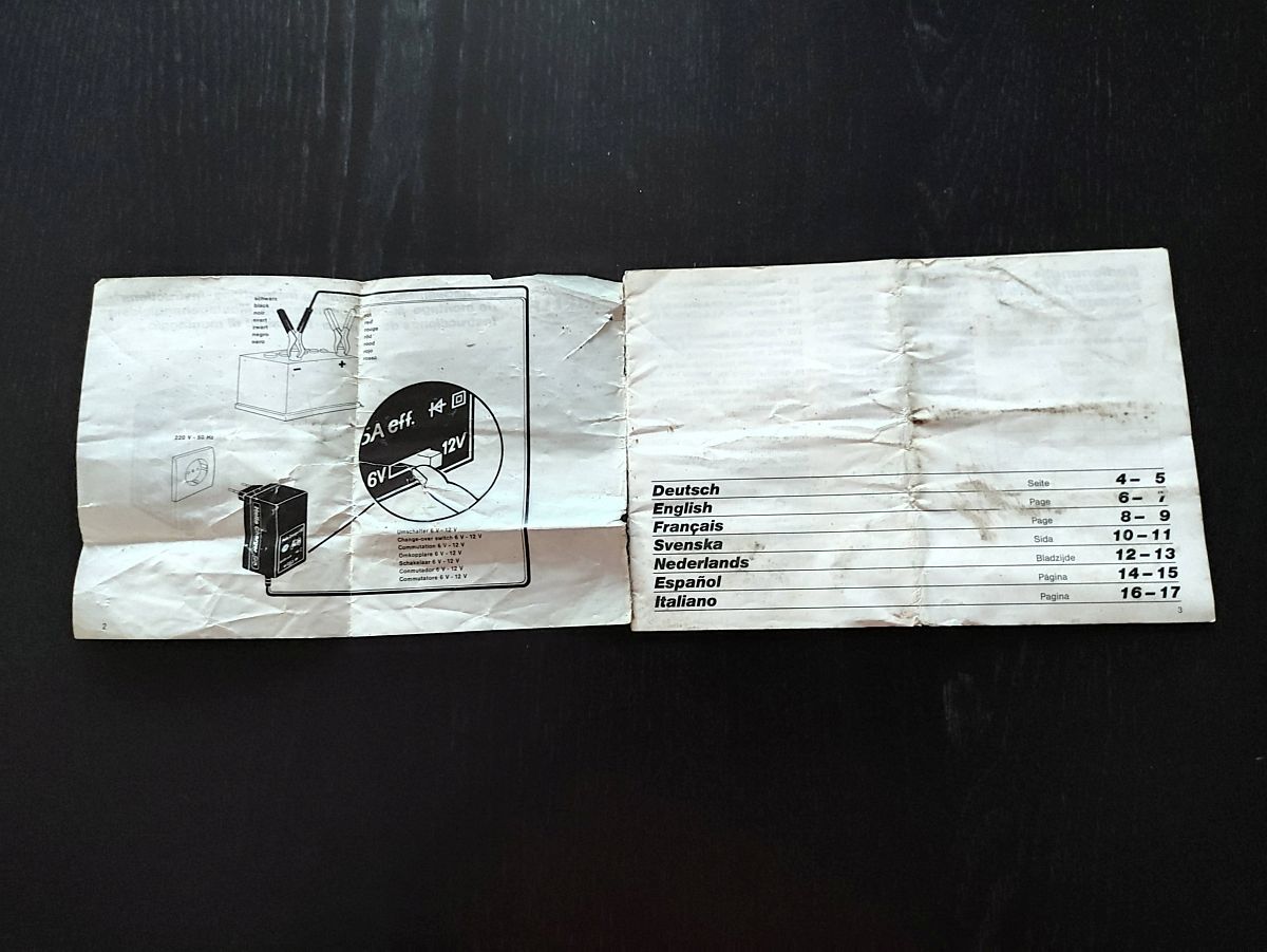 Hella Bedienungsanleitung Batterieladegerät Alt Charger 6V 12V  (39)