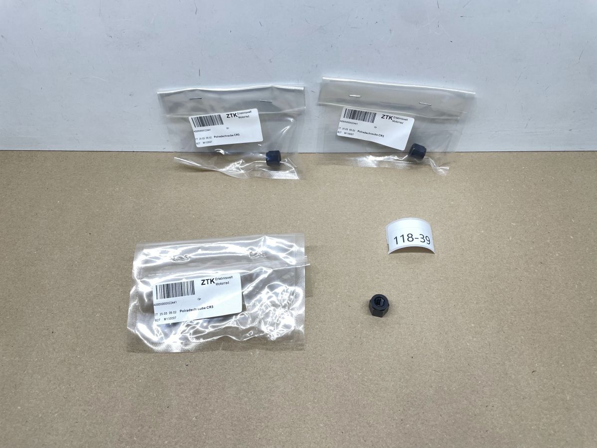 Franco Morini S5T - 3x Polradmutter NEU flywheel nut dado fissaggio volano LEM CR2 CR3  (118-21)