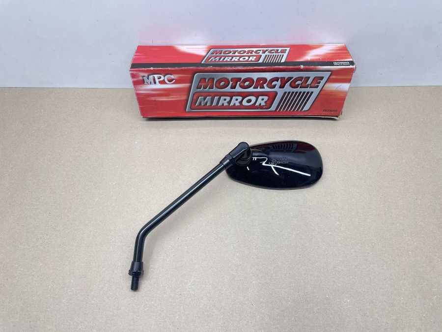 P&W Rückspiegel Naked Bike Schwarz 10mm (Linksgewinde) Suzuki Honda Yamaha (118-19)
