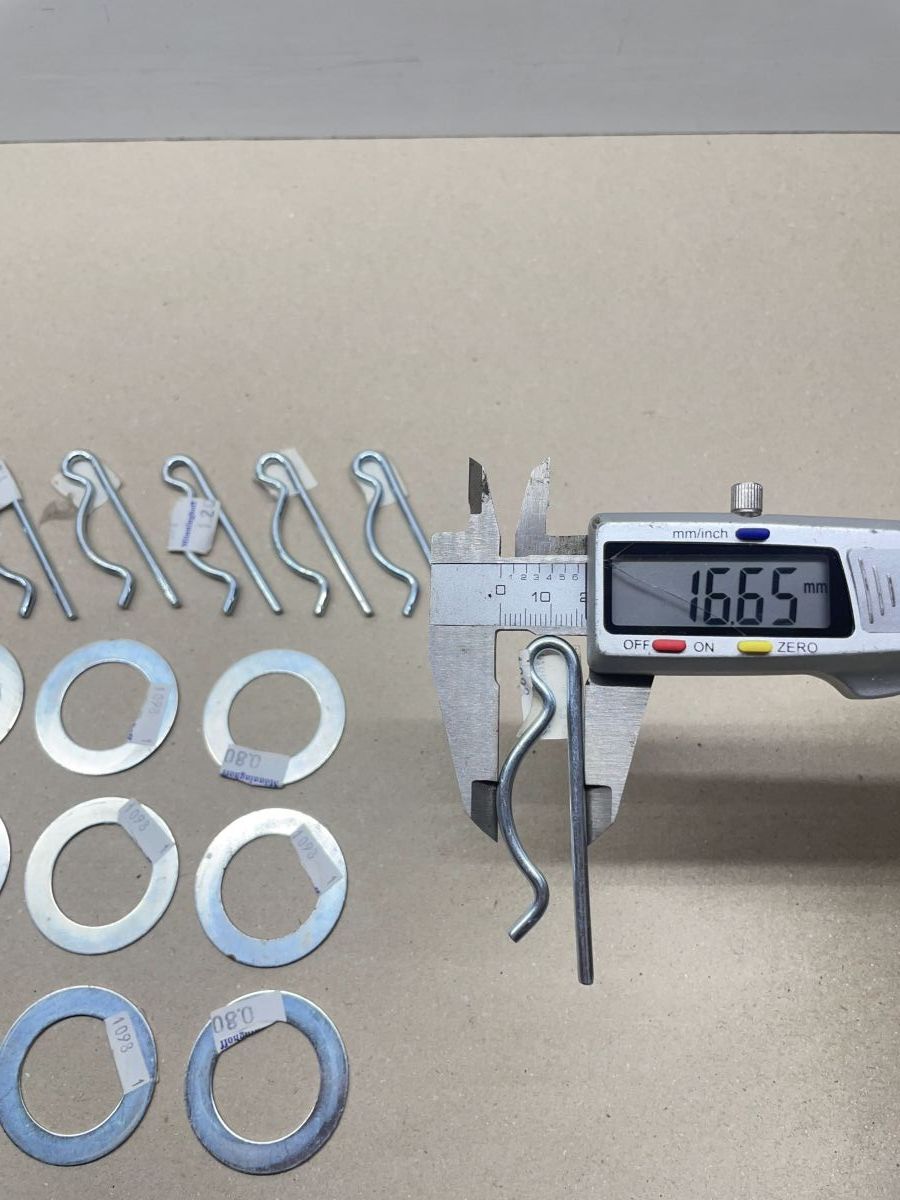 6x Steckbolzen 65mm Splint Stecksplint Federstecker NEU Mofa Anhänger (39-47R)