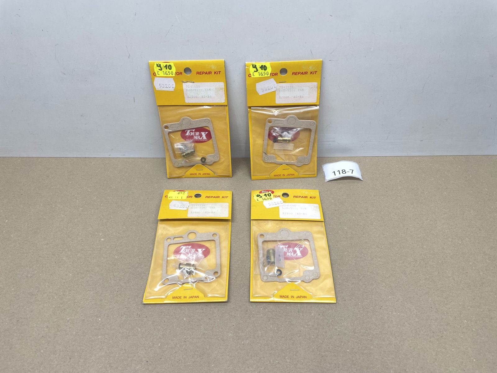 4x Vergaser Reparatursatz CAB-Y10 / Yamaha X900 carburetor repair kit (118-23)