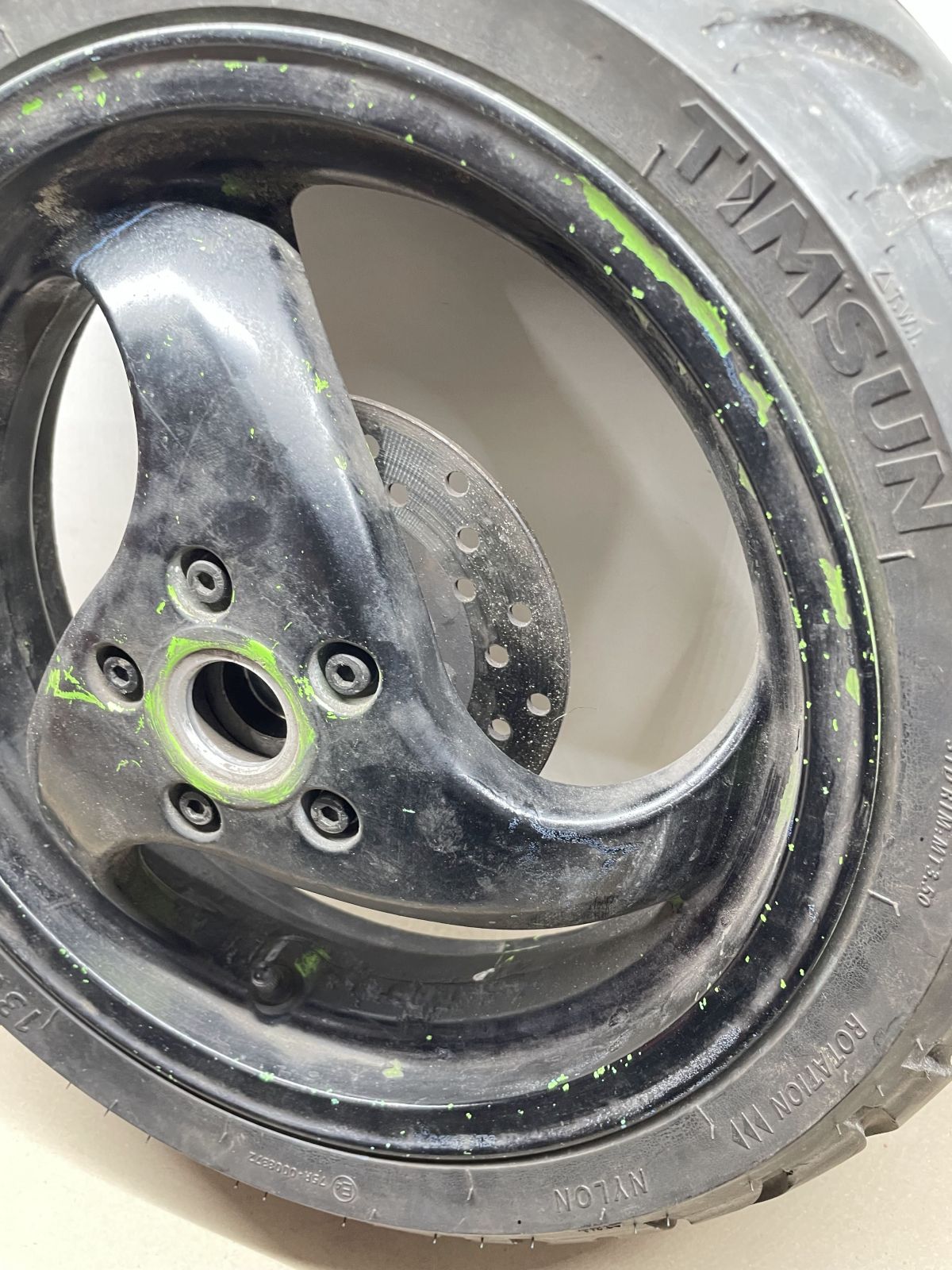 Piaggio NRG 50 - Hinterrad Reifen Felge hinten rear wheel (65-1)