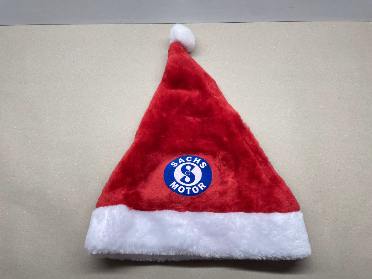 Weihnachtsmütze mit Sachs Motor Logo Nikolausmütze Hercules KTM DKW 505 506 (94T)