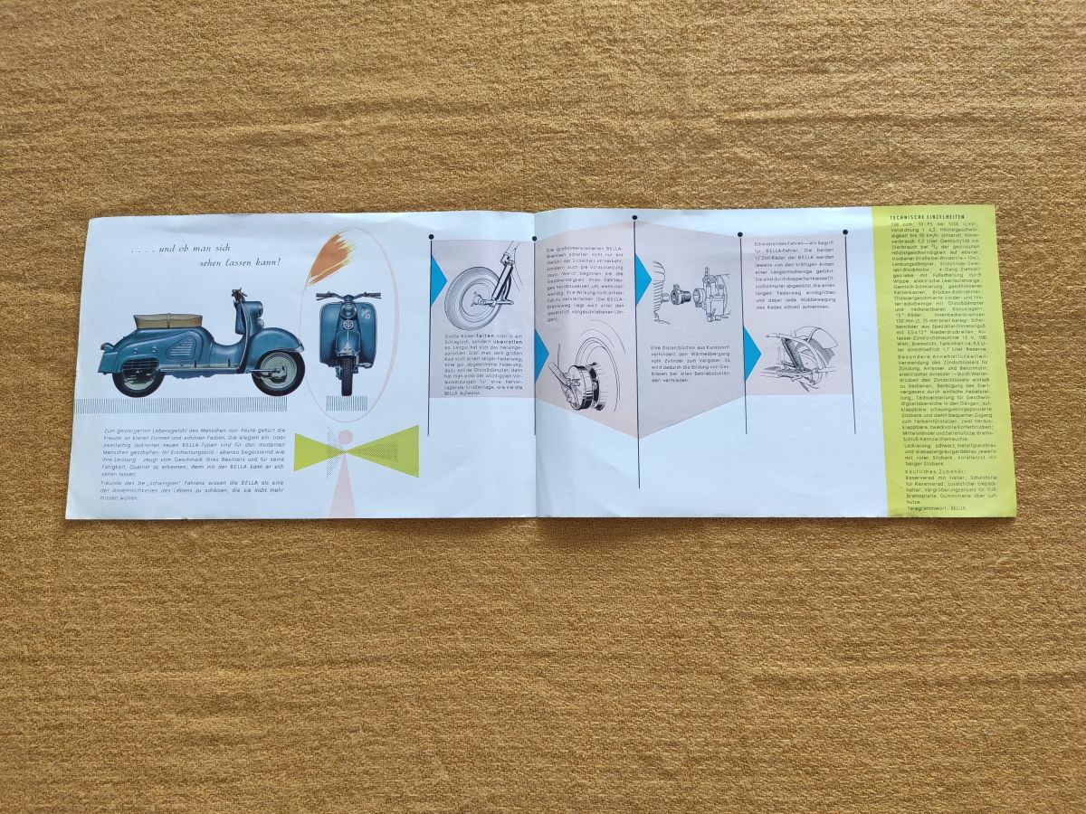 Zündapp Bella 203 - original Prospekt Sammler Rarität ! -- (31)