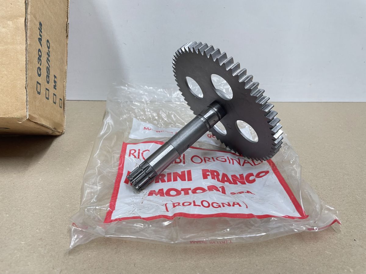Morini S6 Motor - Getriebewelle 120750 transmission shaft & gear LEM (118-13)