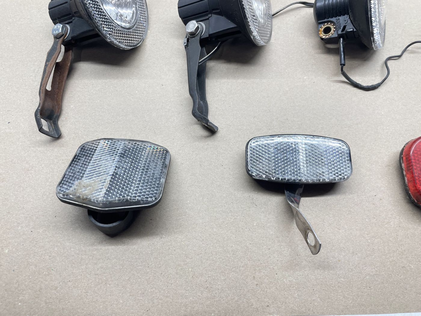 9x Scheinwerfer Fahrrad Licht Lampe Reflektor Basta Lumotec Spartamet (112)