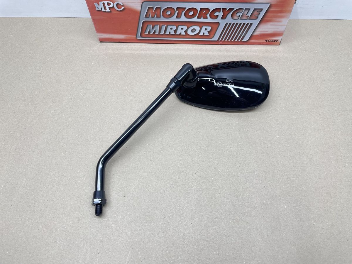 P&W Rückspiegel Naked Bike Schwarz 10mm (Linksgewinde) Suzuki Honda Yamaha (118-19)