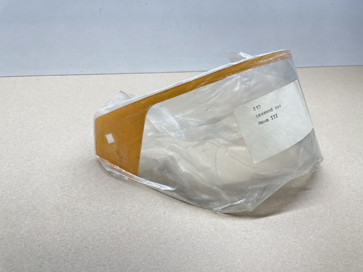 Nava 3 Helmvisier Gelb Schutzvisier Helm NOS NEU Mofa Moped Roller  (106)