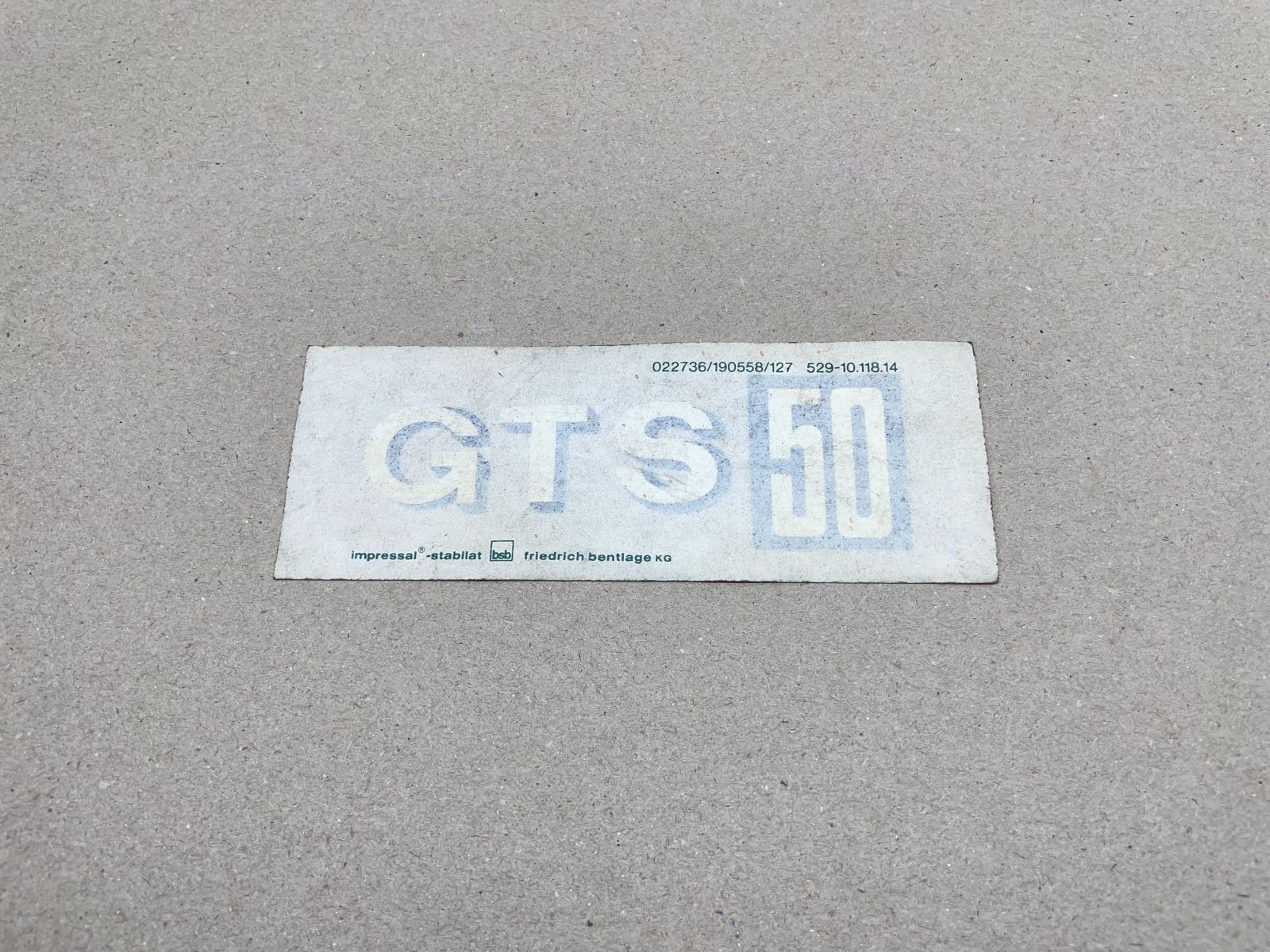 Zündapp GTS 50 -  Aufkleber Sticker Emblem - NEU aus altem Lagerbestand  (P22)