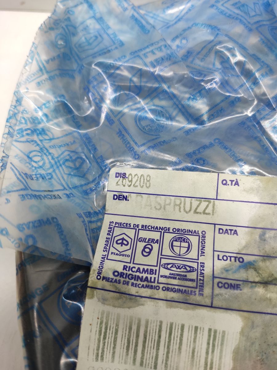 Piaggio Si 50 Mofa - ORIGINAL Spritzschutz Gummi 269208 NEU Schutzblech  (E10)