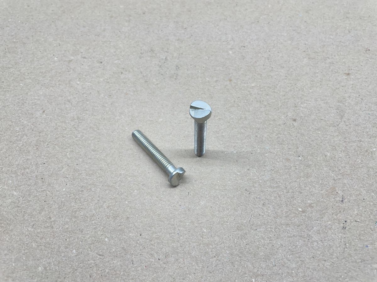 2x Fächerschraube M6 x 35mm NOS - Hercules KTM Sachs Motor DKW Mofa Moped (39-60)