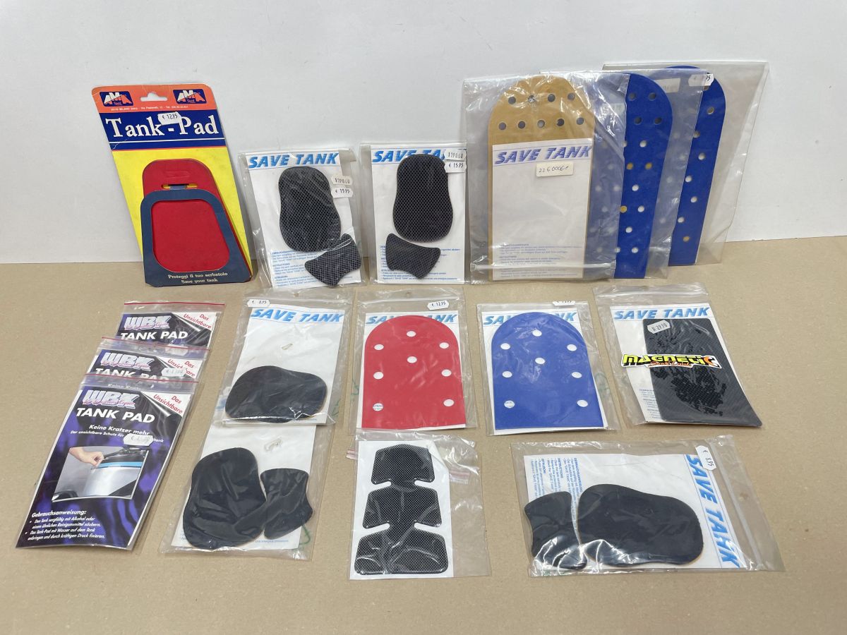 16x Tankpad Tankschutz NOS - Motorrad Yamaha BMW Honda Kawasaki Suzuki (118-16)