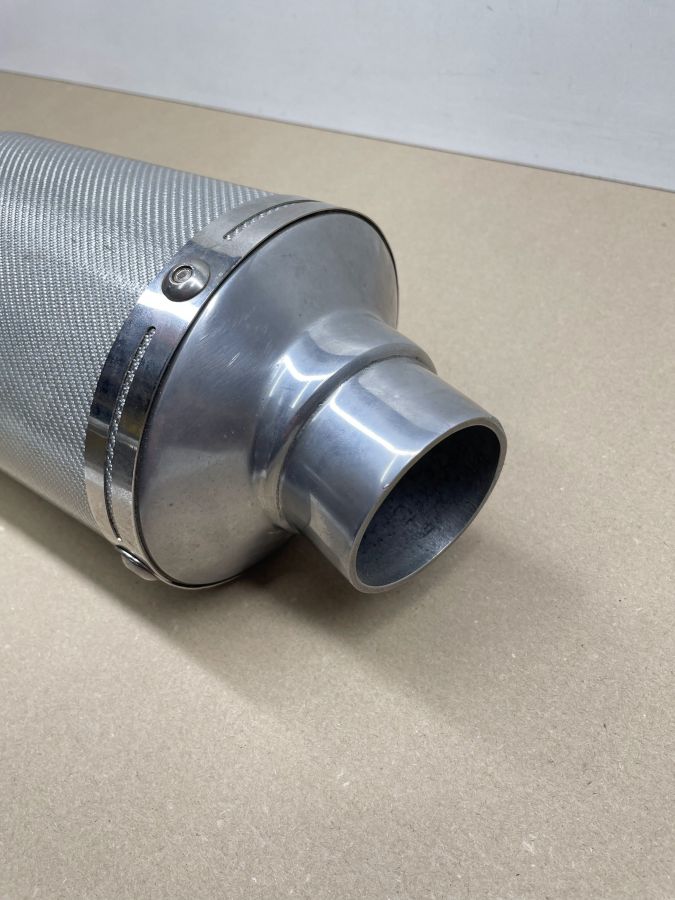 Auspuffblende Endstück Oval 100 x 120mm Motorrad Universal BMW Suzuki Yamaha (118-18)
