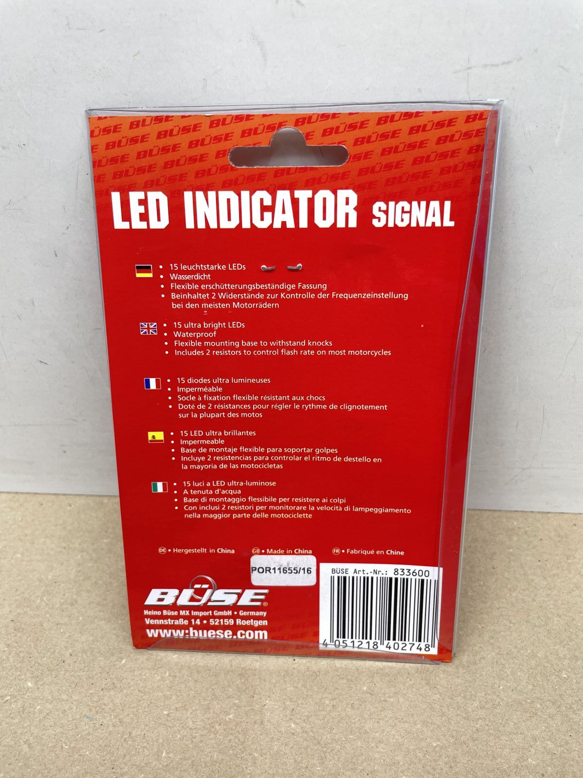2x LED Blinker E-geprüft 12V - KTM Yamaha Aprilia Motorrad Quad Roller (118-26)