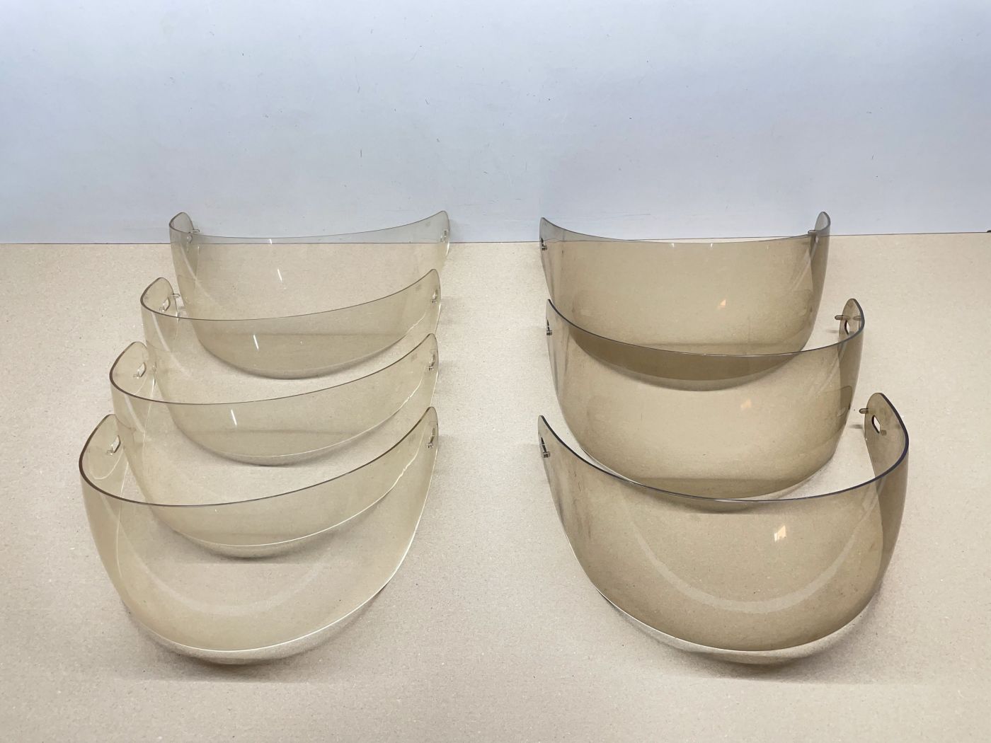 7x Nolan Helmvisier Klar / Getönt Schutzvisier Helm NOS Mofa Moped Roller (106)