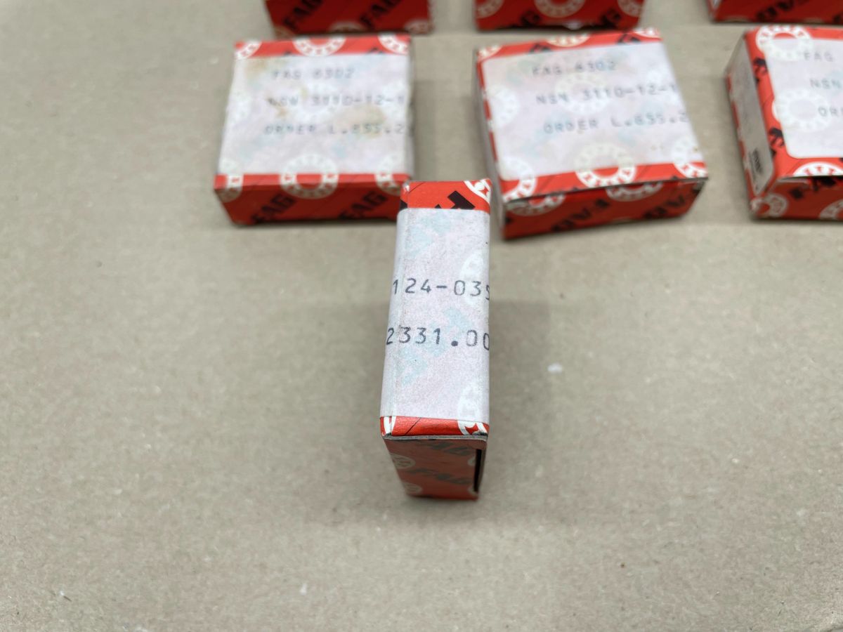 7x FAG 6302 Rillenkugellager offen 15 x 42 x 13 NEU Kugellager (118-17)
