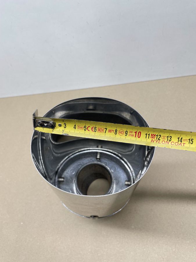 Auspuffblende Endstück Oval 100 x 120mm Motorrad Universal BMW Suzuki Yamaha (118-18)