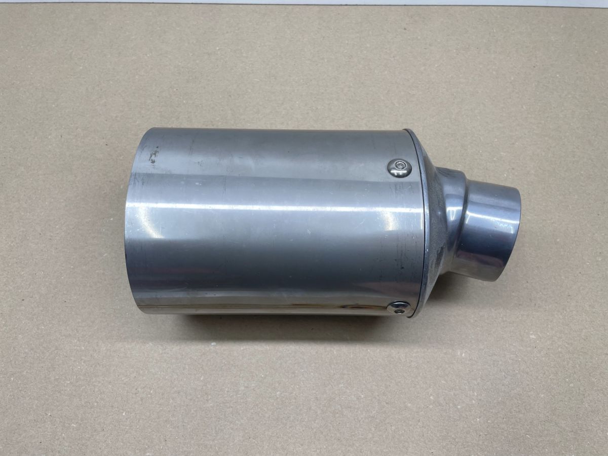 Auspuffblende Endstück Oval 100 x 120mm Motorrad Universal BMW Suzuki Yamaha (118-18)