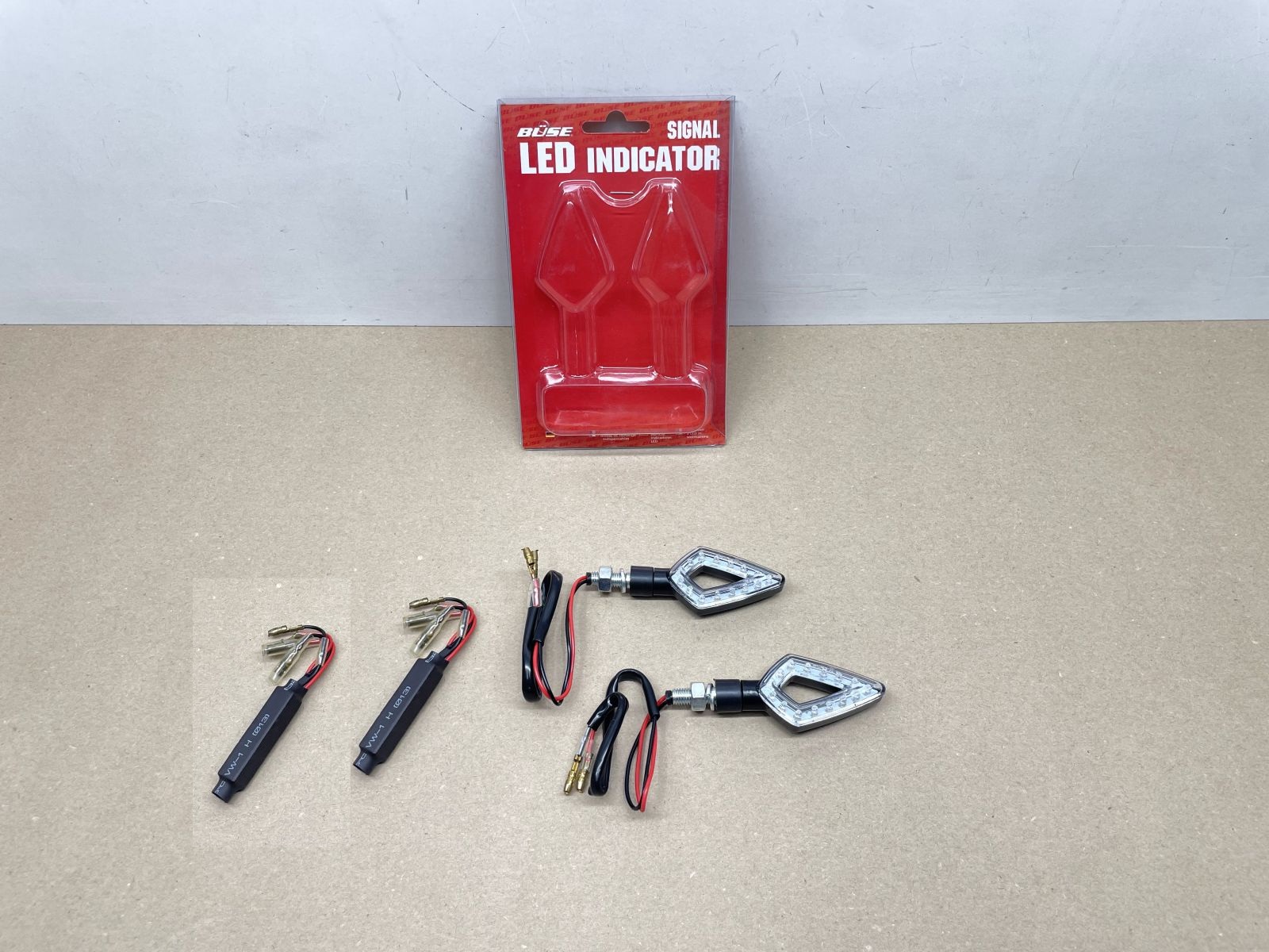 2x LED Blinker E-geprüft 12V - KTM Yamaha Aprilia Motorrad Quad Roller (118-26)