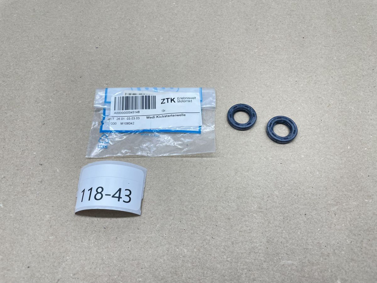 Franco Morini FM65 - 2x Dichtring Kickstarterwelle gear selector shaft seal (118-21)