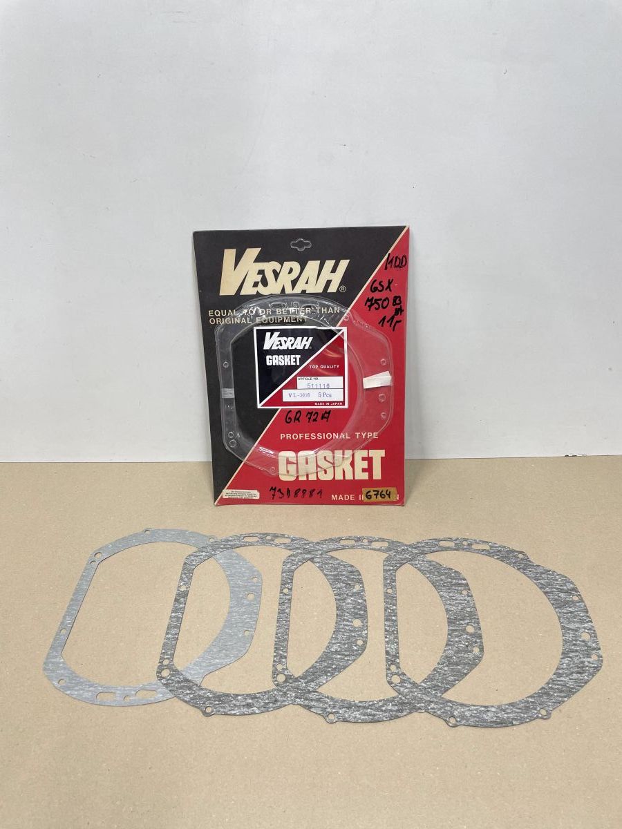 4x Suzuki GSX 750 - Vesrah Kupplungsdeckeldichtung clutch cover gasket (118-15)