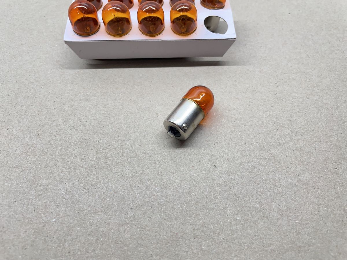 10x Glühlampe Orange 12V 10W BA15s Blinker - KTM Hercules DKW Kreidler (94-476)
