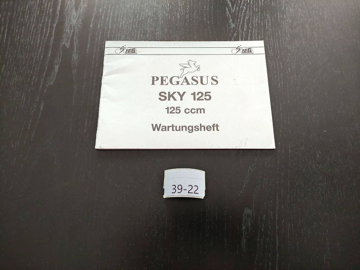 Pegasus SKY 125 -  ORIGINAL Wartungsheft NEU Roller Inspektion  (39)